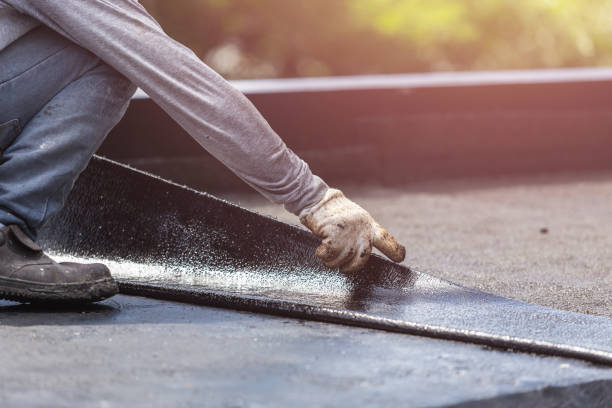 Professional Crawl Space Encapsulation technician working in New London, OH